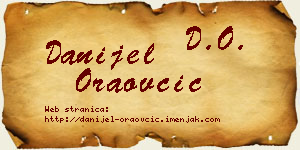 Danijel Oraovčić vizit kartica